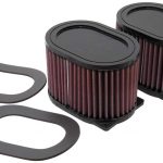 K&N ilmansuodatin (sopii vakiokoteloon) YAMAHA XVZ1300 ROYAL STAR VENTURE 99-10 (2 PER BOX)