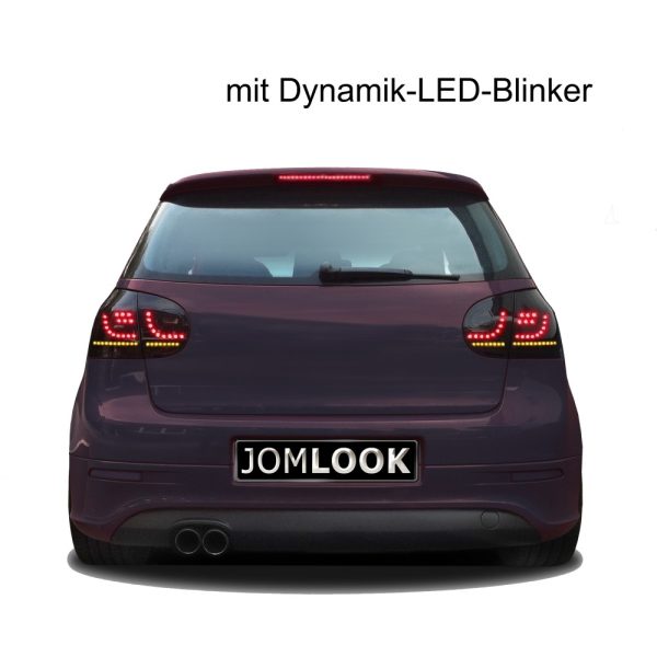 Golf 5 mustat tuning takavalot dynaamisella vilkulla