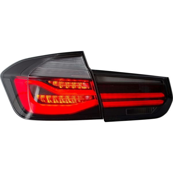BMW F30 sedan LED takavalot savu