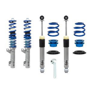 JOM BlueLine coilover-alustasarja Audi A3 (8L1) 1996-2003 (Maksimi akselimassa etu/taka: 1050 kg / 1080 kg)