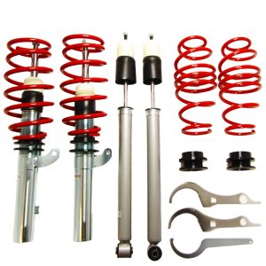 JOM RedLine coilover-alustasarja Audi A3 (8V1, 8VK) / Seat Leon (5F1, 5F5, 5F8) / Skoda Octavia (5E3, NL3, NR3) / VW Golf (5G1, BE1, BE2, BQ1, BA5, BV5), 2012-2021